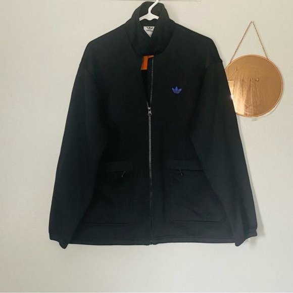 Adidas Street Bunda Adidas Utility Jacket Black Purple Size M - Picture 3 of 7